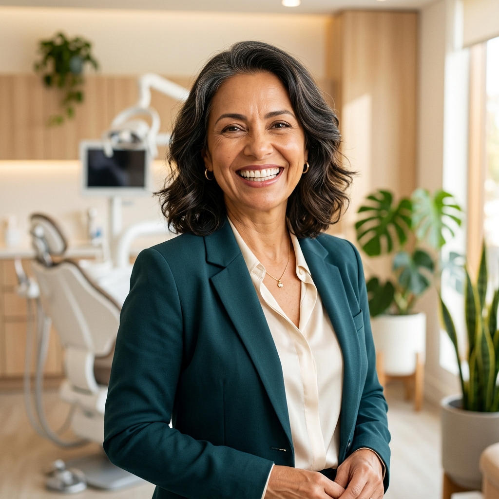 Paciente satisfeita com implante dentário na S&S Odontologia, Sorocaba